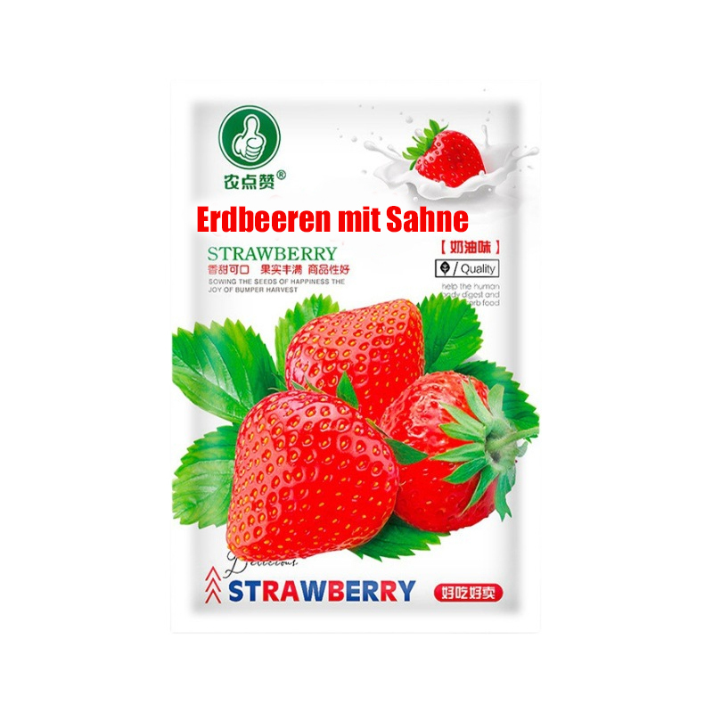 Riesige, super süße, saftige Sahne-Erdbeersamen