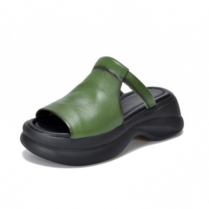 Sommerliche Plateau-Plateau-Fischmaul-Hausschuhe