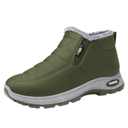 Gefütterte Schuhe für Männer und Frauen, die warm halten.