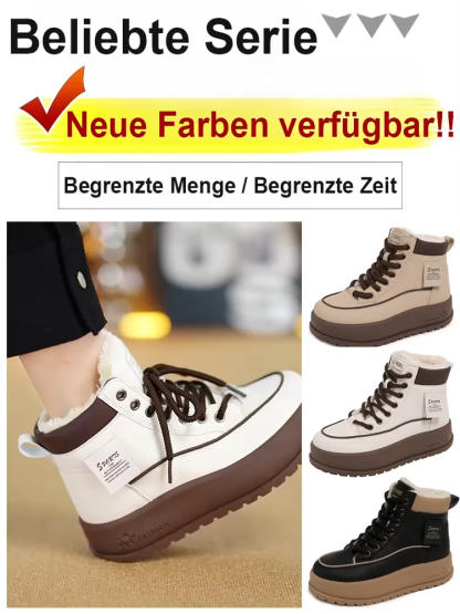 Damenstiefel mit dicker Sohle, Fleecefutter und hohem Schaft von Dr. Martens