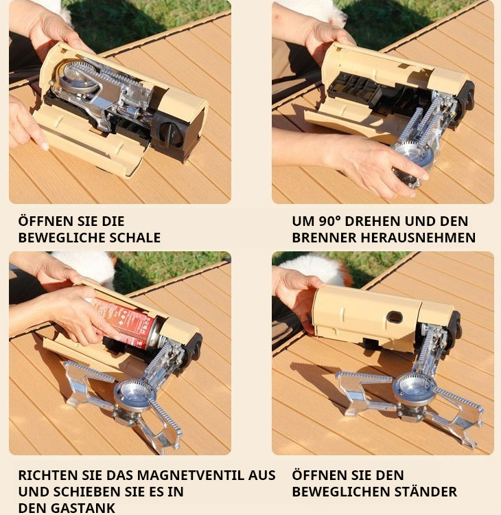 Klappbare Heizkassette Camping-Mehrzweckkocher