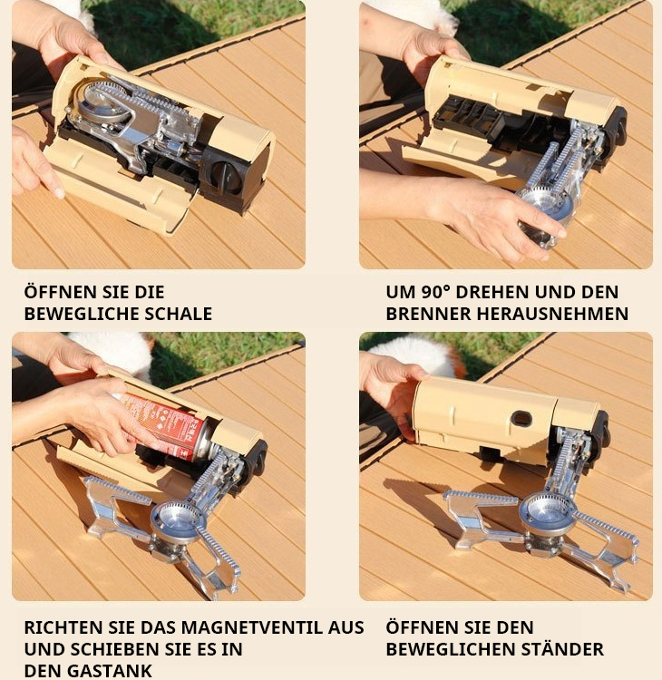 Klappbare Heizkassette Camping-Mehrzweckkocher