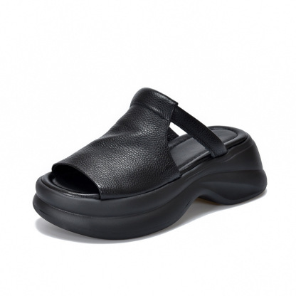 Sommerliche Plateau-Plateau-Fischmaul-Hausschuhe