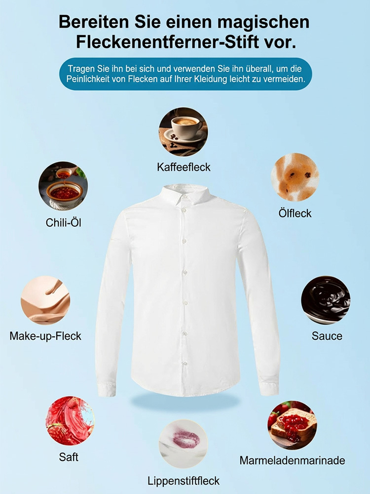 „Drei-Sekunden-Fleckenentferner“ Multifunktionaler Fleckenentferner-Stift für Kleidung