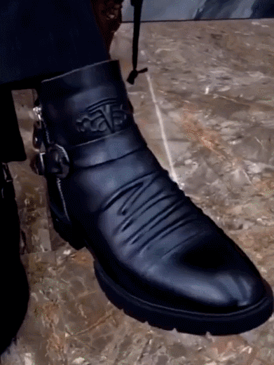 Herren-Martin-Stiefel im Vintage-Look