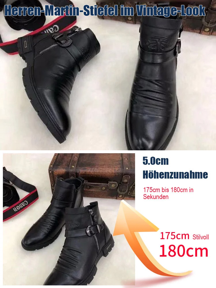 Herren-Martin-Stiefel im Vintage-Look