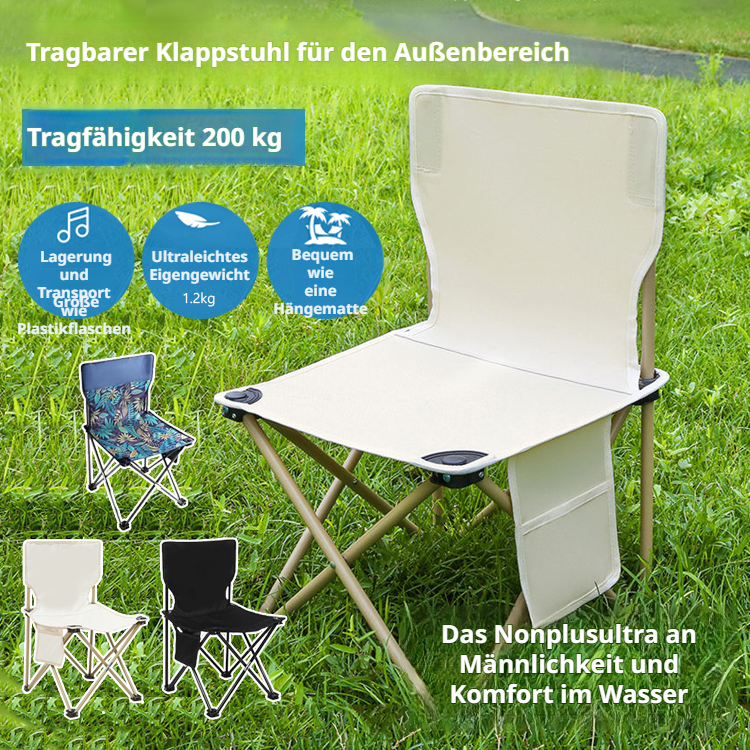 Outdoor Bequemer Freizeit-Klappstuhl