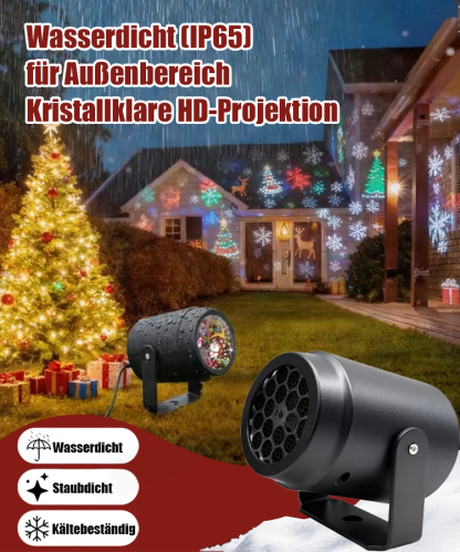 16 Muster Weihnachtsatmosphäre Festtagsprojektorlampe