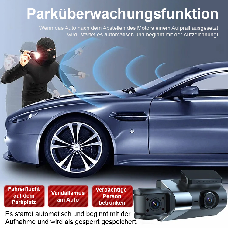 HD-Wifi-Auto-Recorder mit drei Aufzeichnungen