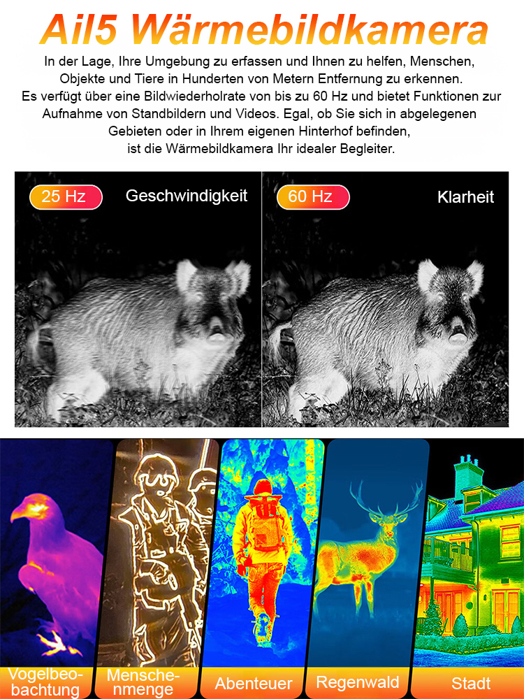 German Tech Wärmebildmonokular Nachtsicht