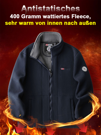 Herren-Fleecejacke für den Export nach Norwegen, ein- und doppelseitig tragbar