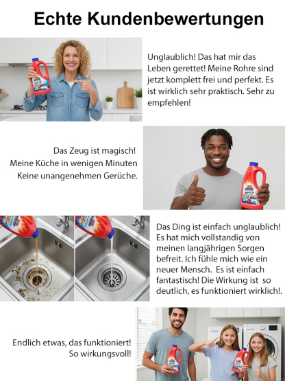 【3-Minuten-Allzweck-Entstopfer】Leistungsstarker Abflussreiniger