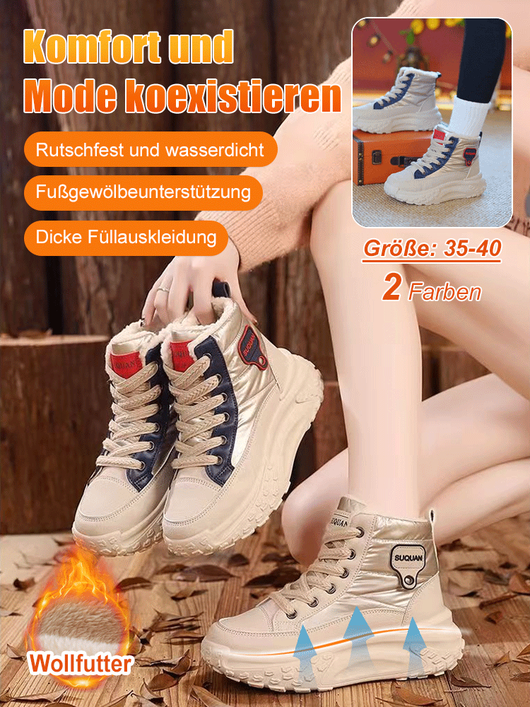 Koreanische Mode, stilvolle und vielseitige Plateauschuhe.