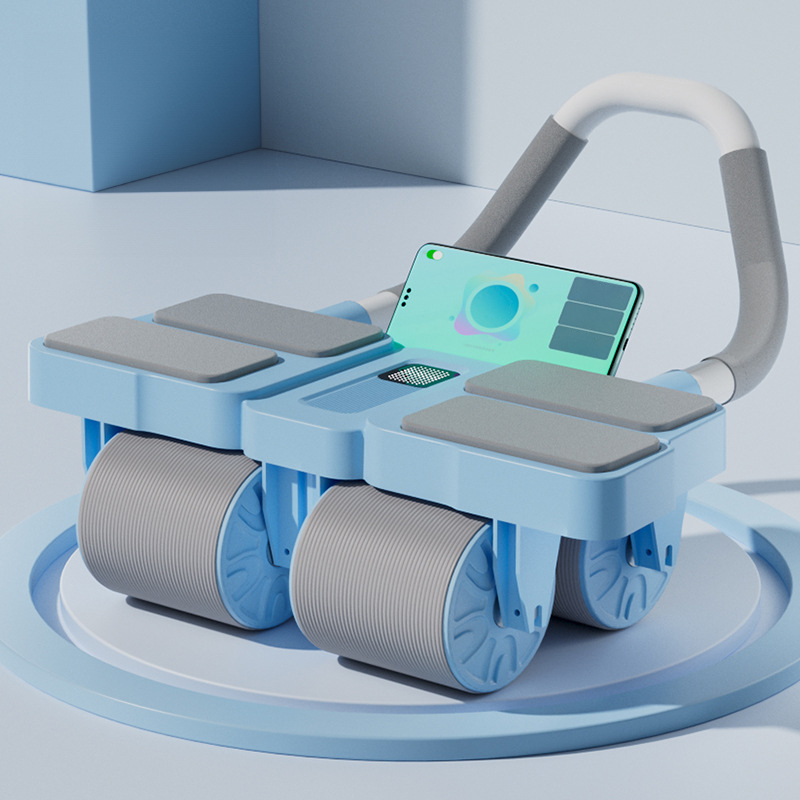 Vier Runden automatisches Rebound-Bauchstraffungs- und Curling-Bauchmuskel-Fitnessrad