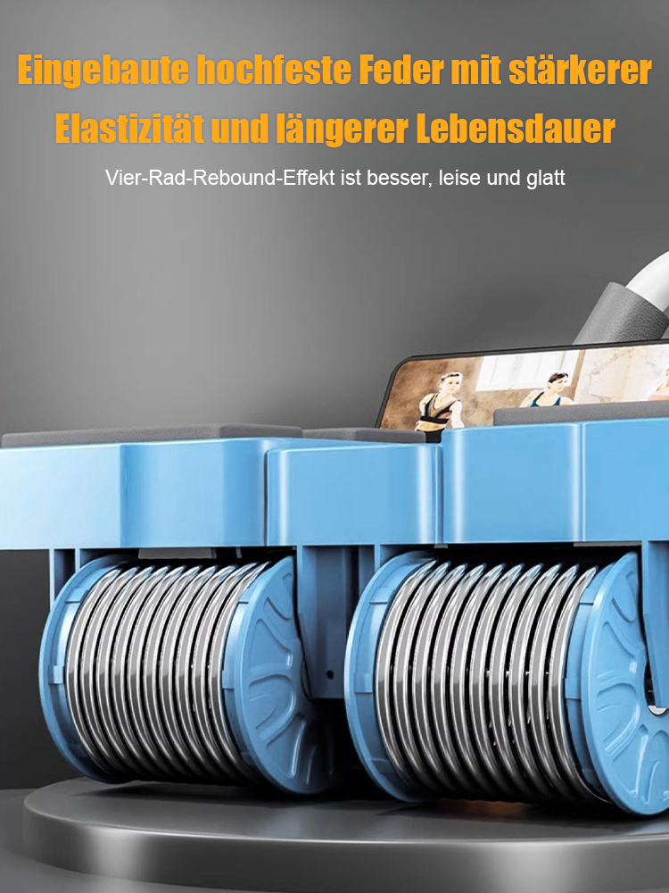 Vier Runden automatisches Rebound-Bauchstraffungs- und Curling-Bauchmuskel-Fitnessrad
