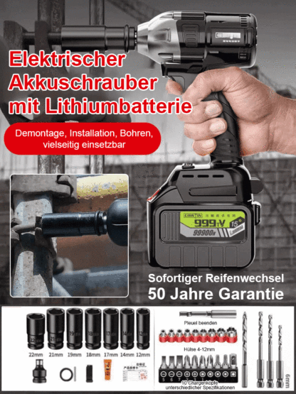 Bürstenloser Lithium-Akku-Elektroschrauber