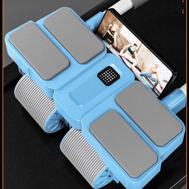 Vier Runden automatisches Rebound-Bauchstraffungs- und Curling-Bauchmuskel-Fitnessrad