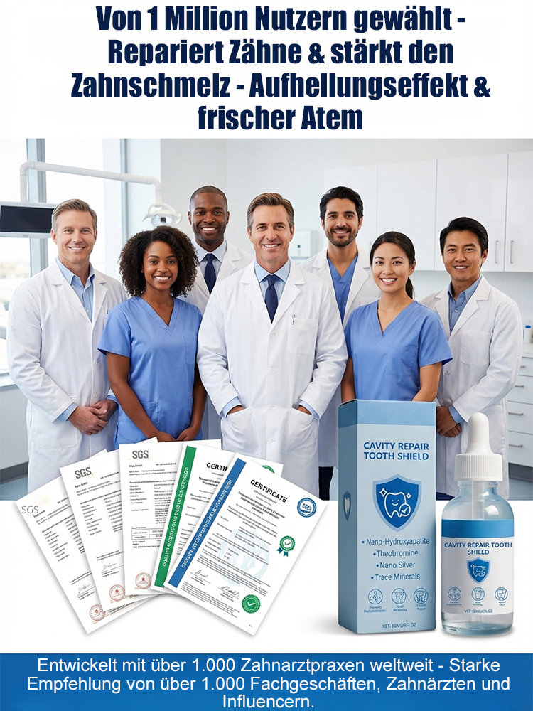 【Von renommierten Zahnärzten empfohlen】Hydroxylapatit-Zahnschutz-Tropfen