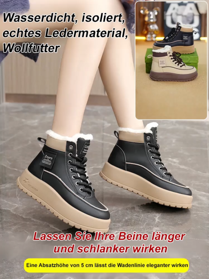 Damenstiefel mit dicker Sohle, Fleecefutter und hohem Schaft von Dr. Martens