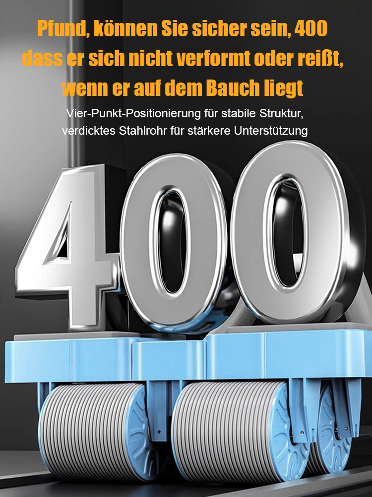 Vier Runden automatisches Rebound-Bauchstraffungs- und Curling-Bauchmuskel-Fitnessrad