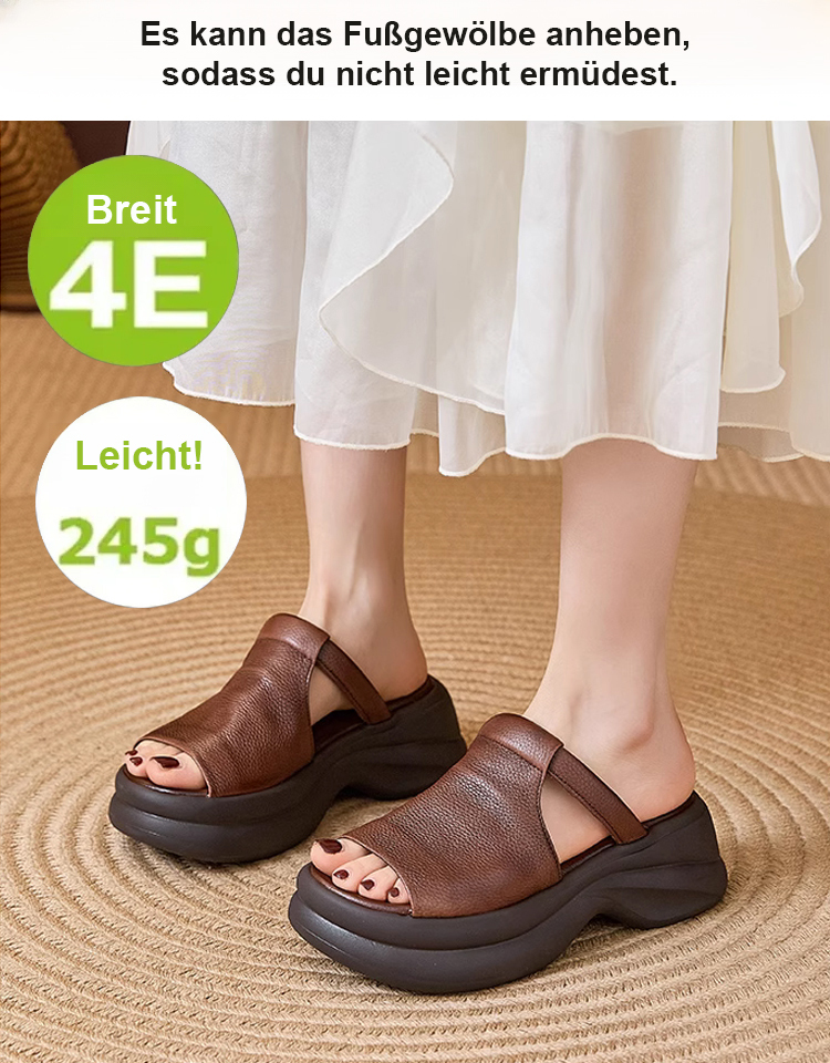 Sommerliche Plateau-Plateau-Fischmaul-Hausschuhe