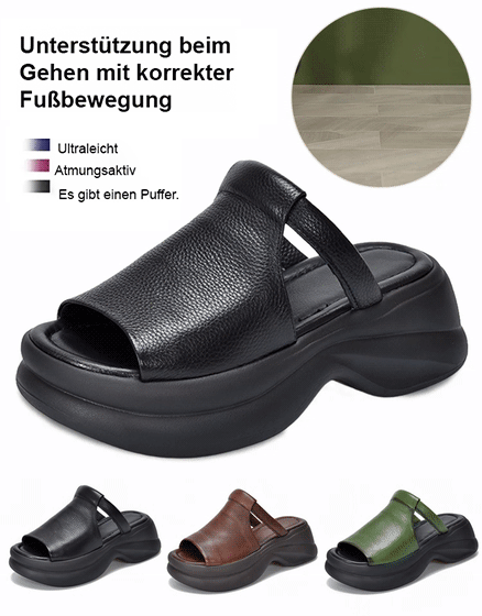 Sommerliche Plateau-Plateau-Fischmaul-Hausschuhe