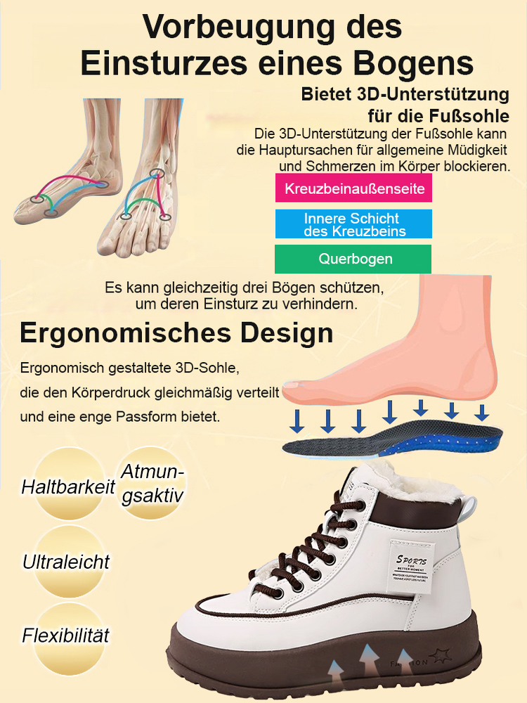 Damenstiefel mit dicker Sohle, Fleecefutter und hohem Schaft von Dr. Martens