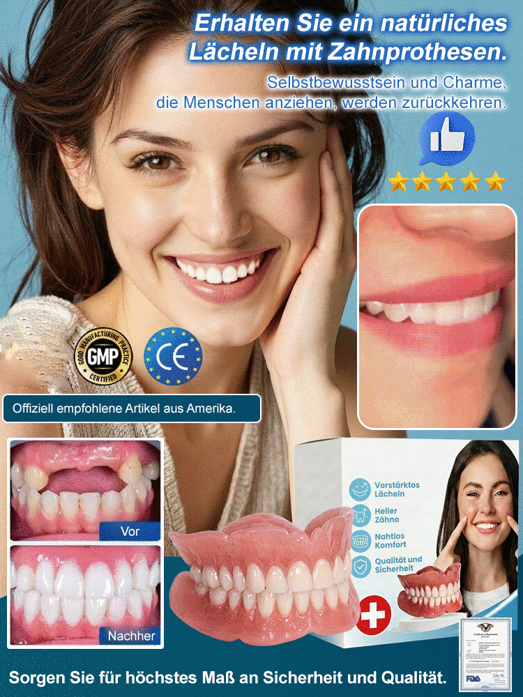 【Zahnarztfrei】Aufhellende realistische Zahnspange