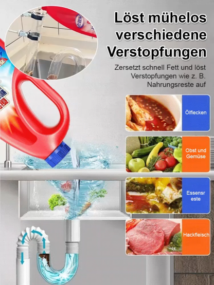 【3-Minuten-Allzweck-Entstopfer】Leistungsstarker Abflussreiniger