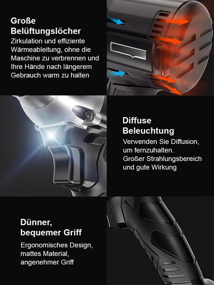 Bürstenloser Lithium-Akku-Elektroschrauber