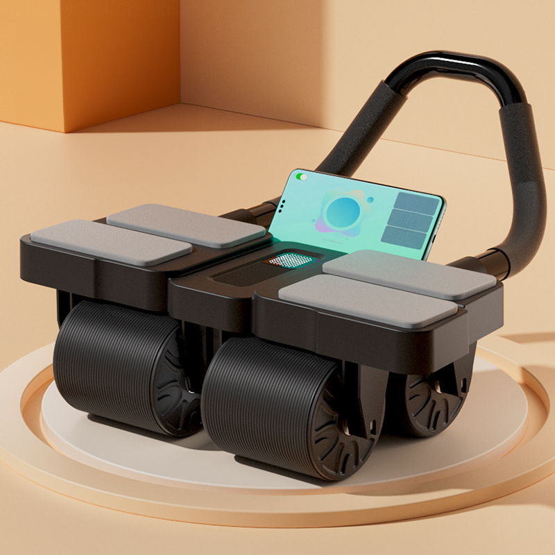 Vier Runden automatisches Rebound-Bauchstraffungs- und Curling-Bauchmuskel-Fitnessrad