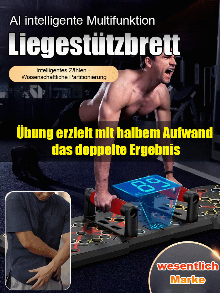 Multifunktionaler Liegestützständer mit AI-Chip