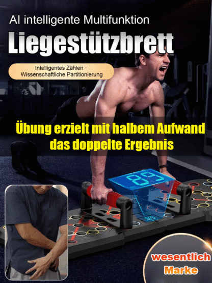 Multifunktionaler Liegestützständer mit AI-Chip