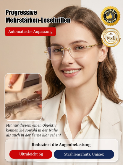 Intelligente Zoom-Strahlenschutz-Anti-Ermüdung-HD-Lesebrille