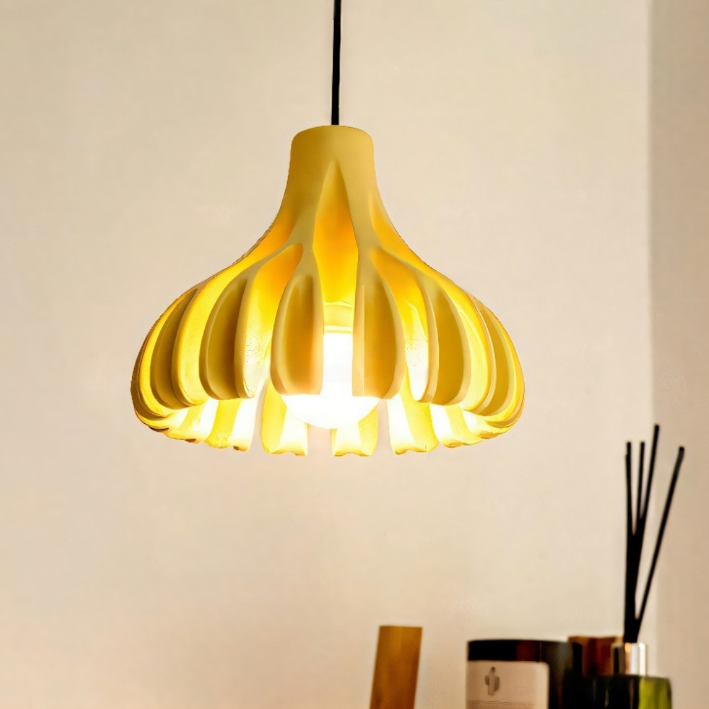 Nordic Corrugated Petal-shaped Colorful Small Pendant Light Bedroom Corridor Lamp