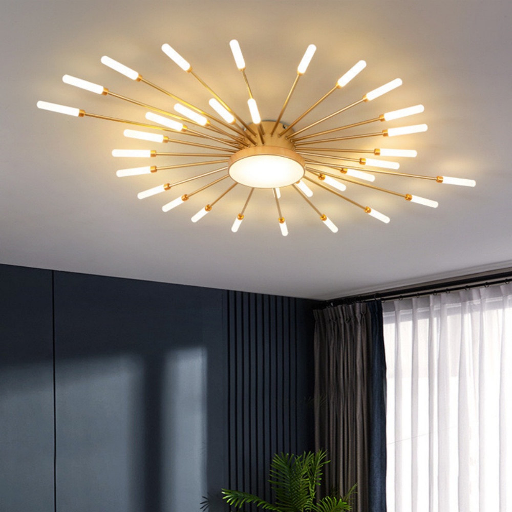 42-Head Fireworks Ceiling Light  Living Room Bedroom LED Lamp