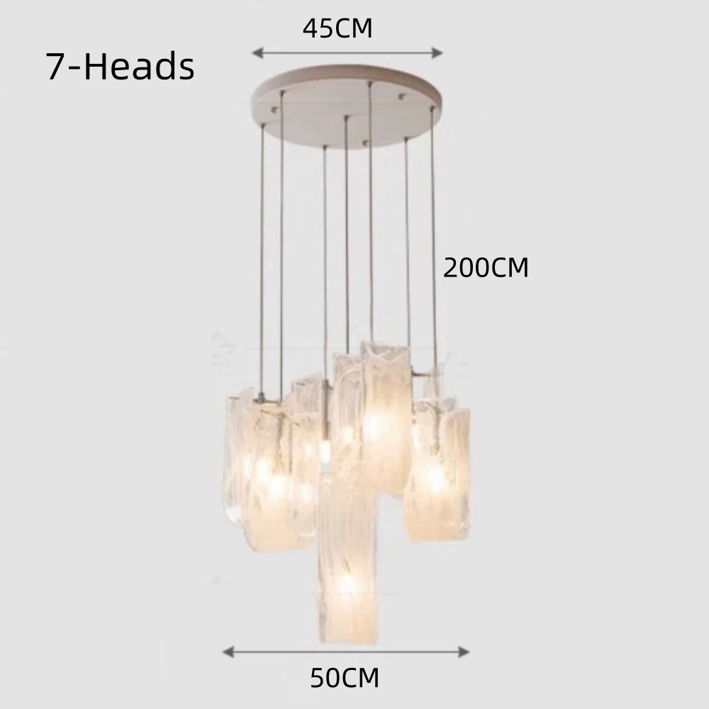 Italian Style Large Cloud-Mist Shaped Pendant Light For Bedroom Living Room