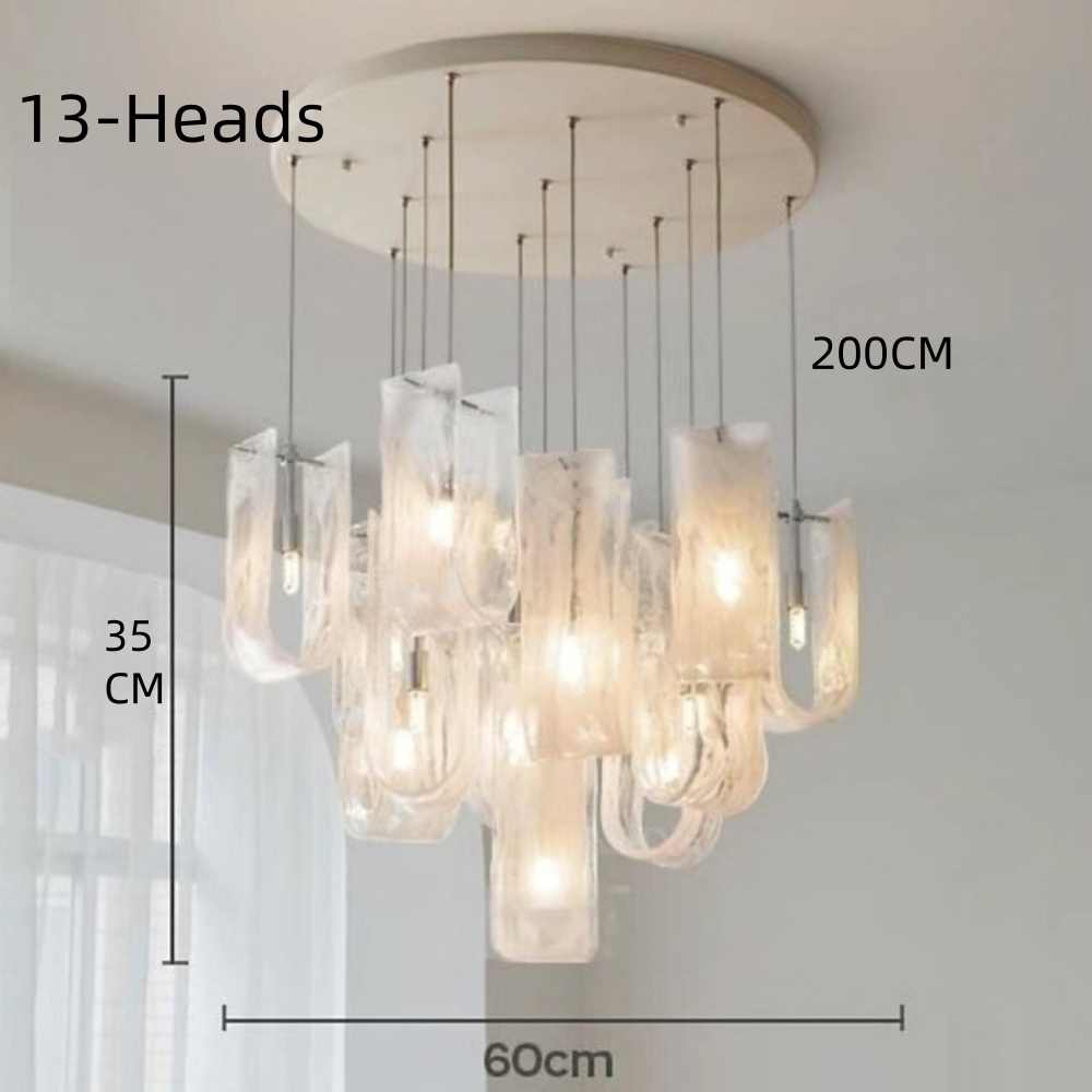 Italian Style Large Cloud-Mist Shaped Pendant Light For Bedroom Living Room