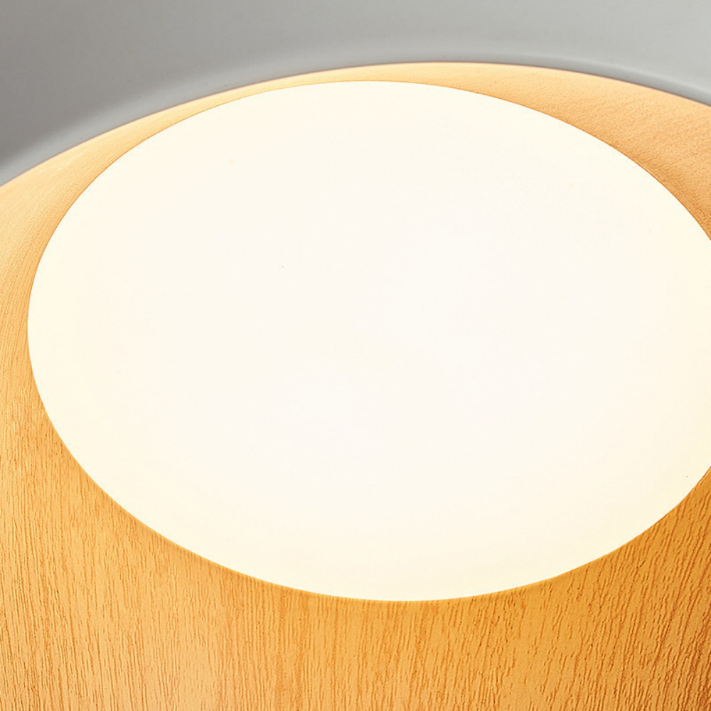 Bedroom Ceiling Light Oblique Wood Grain Japanese Style Lamp