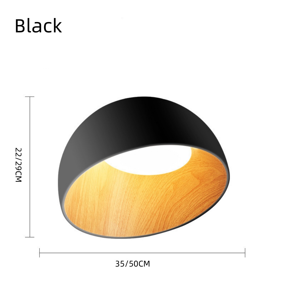 Bedroom Ceiling Light Oblique Wood Grain Japanese Style Lamp