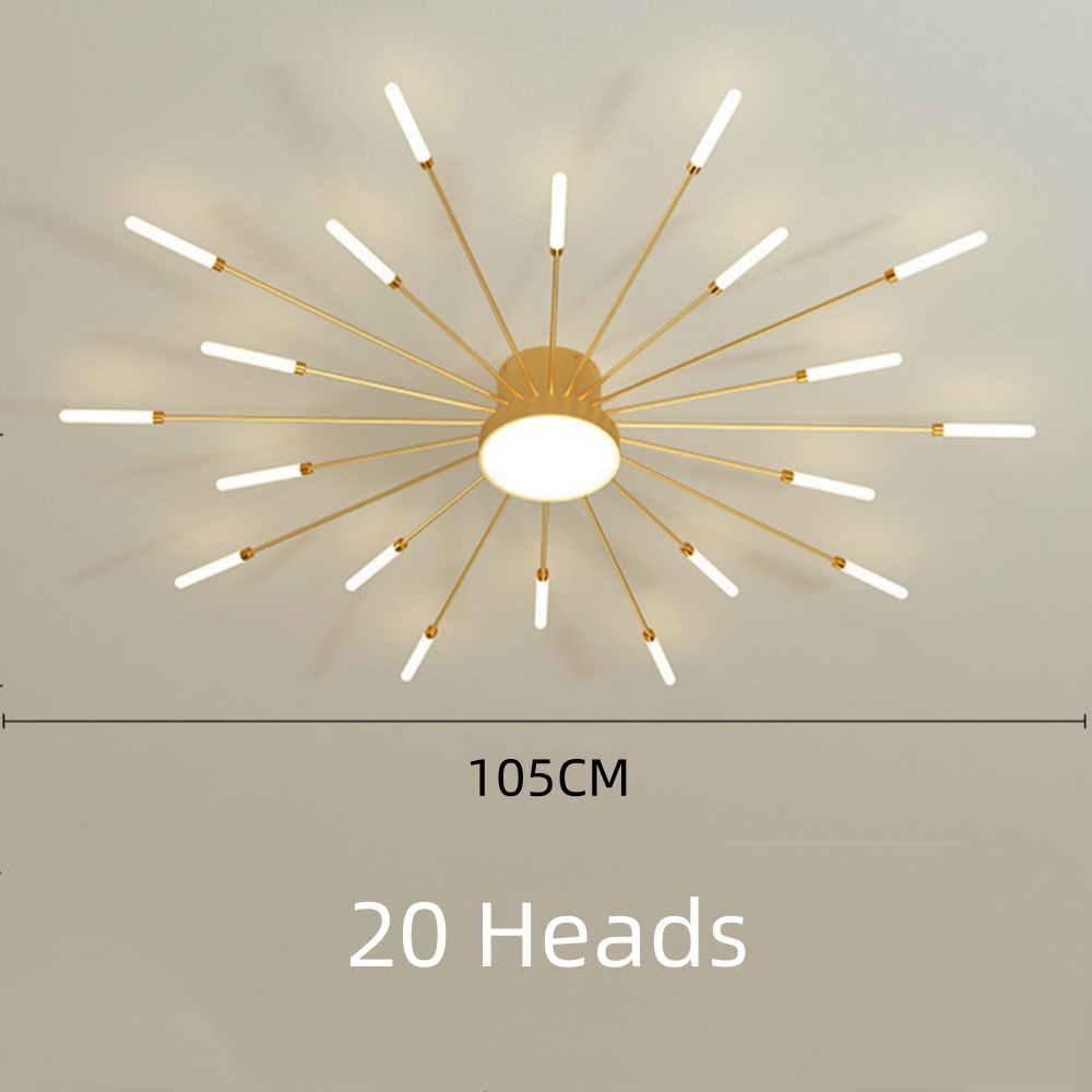 42-Head Fireworks Ceiling Light  Living Room Bedroom LED Lamp