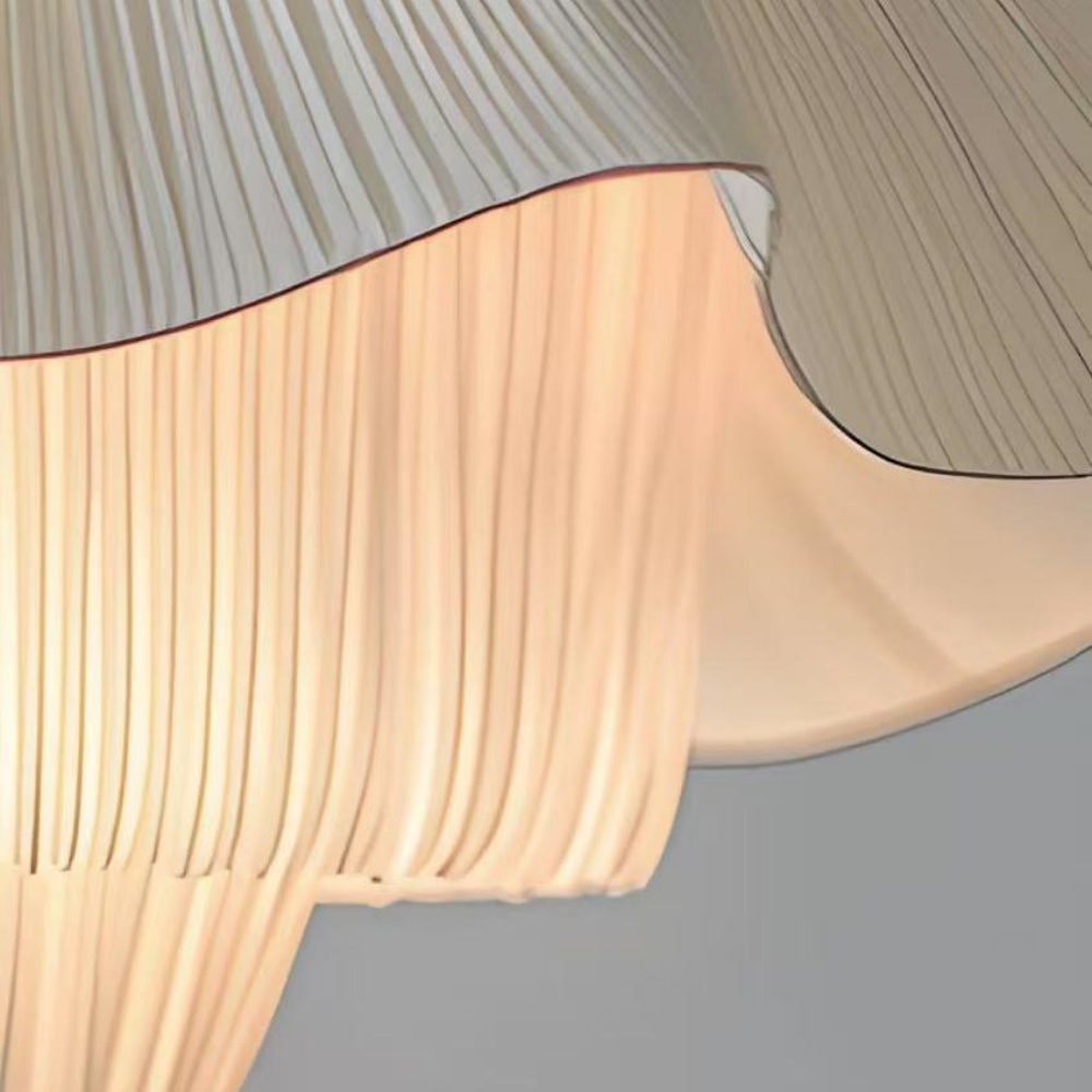French Cream Pleated Pendant Bedroom Living Room Lampshade