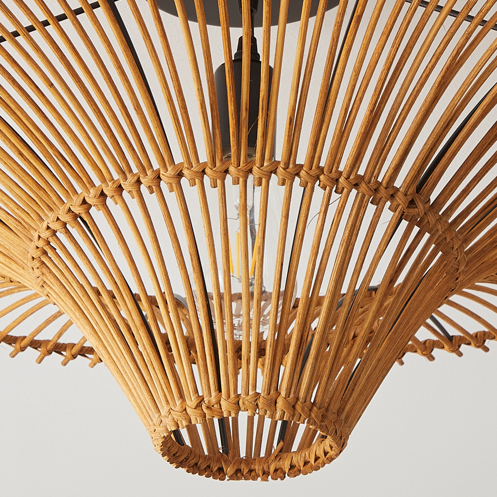 Large Modern Rattan Pendant Light Ceiling Lampshade 80CM