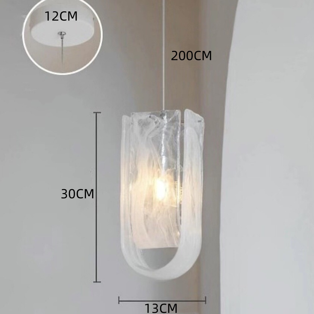 Italian Style Large Cloud-Mist Shaped Pendant Light For Bedroom Living Room