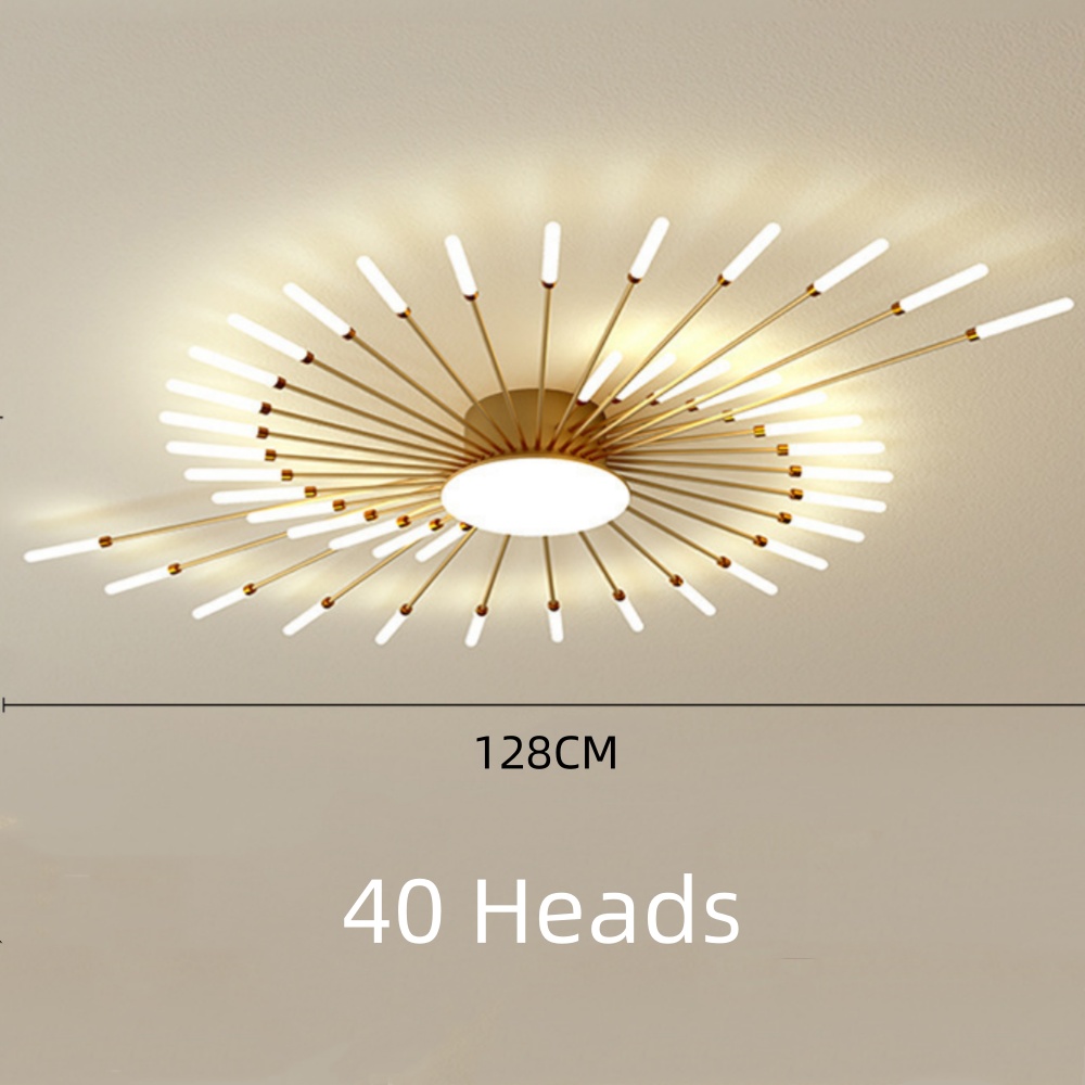 42-Head Fireworks Ceiling Light  Living Room Bedroom LED Lamp