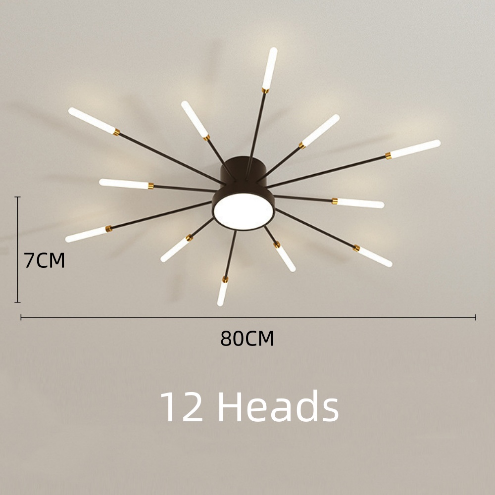 42-Head Fireworks Ceiling Light  Living Room Bedroom LED Lamp