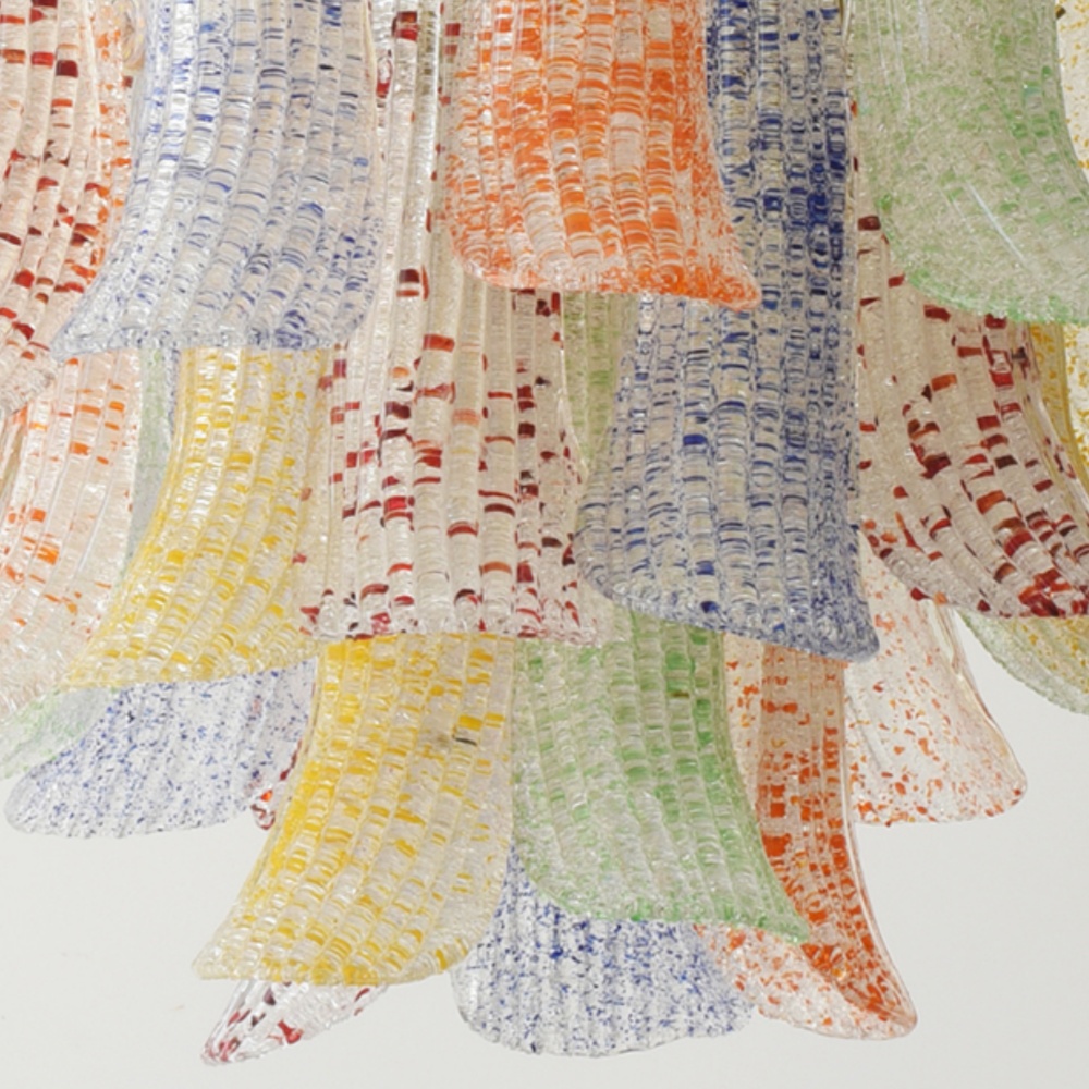 French Multi-layer Crystal Pendant Light Vintage Colorful Living Room Bedroom Chandelier