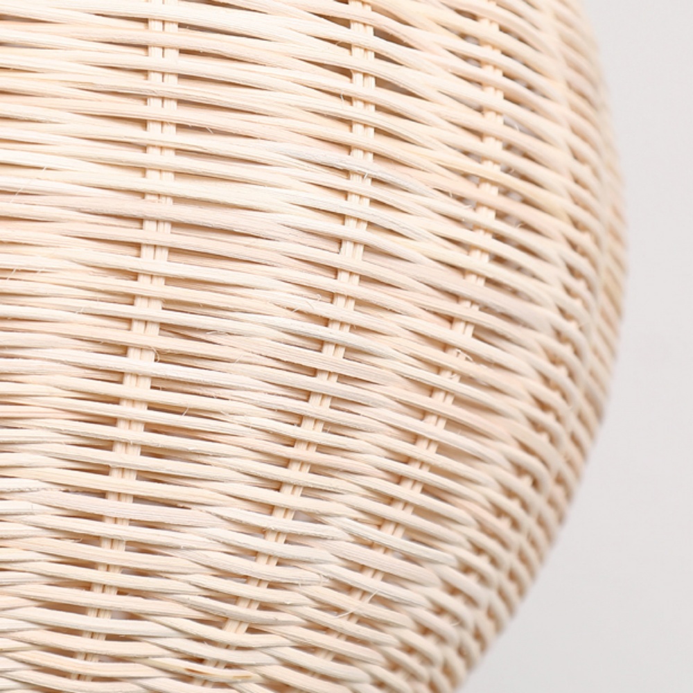 Wabi-sabi Rattan Pendant Light Living Room Staircase Lampshade