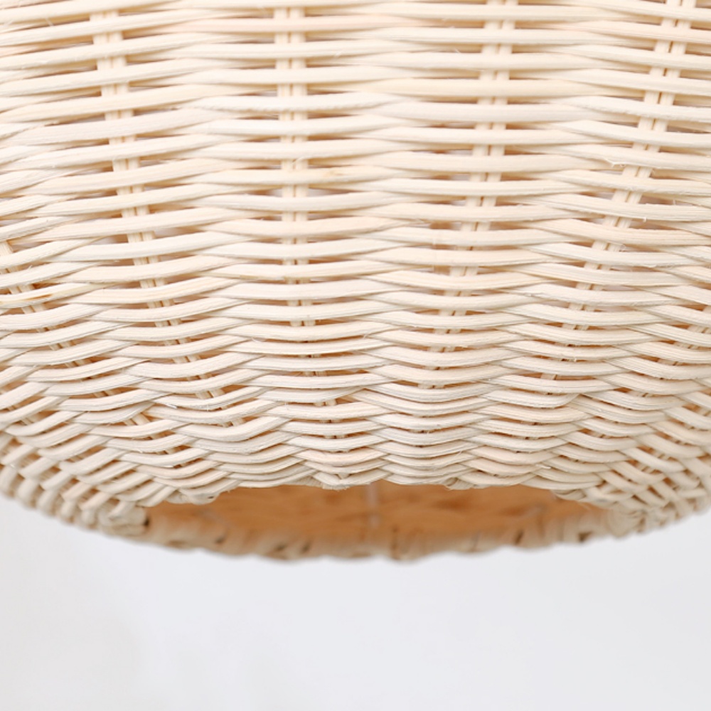 Wabi-sabi Rattan Pendant Light Living Room Staircase Lampshade