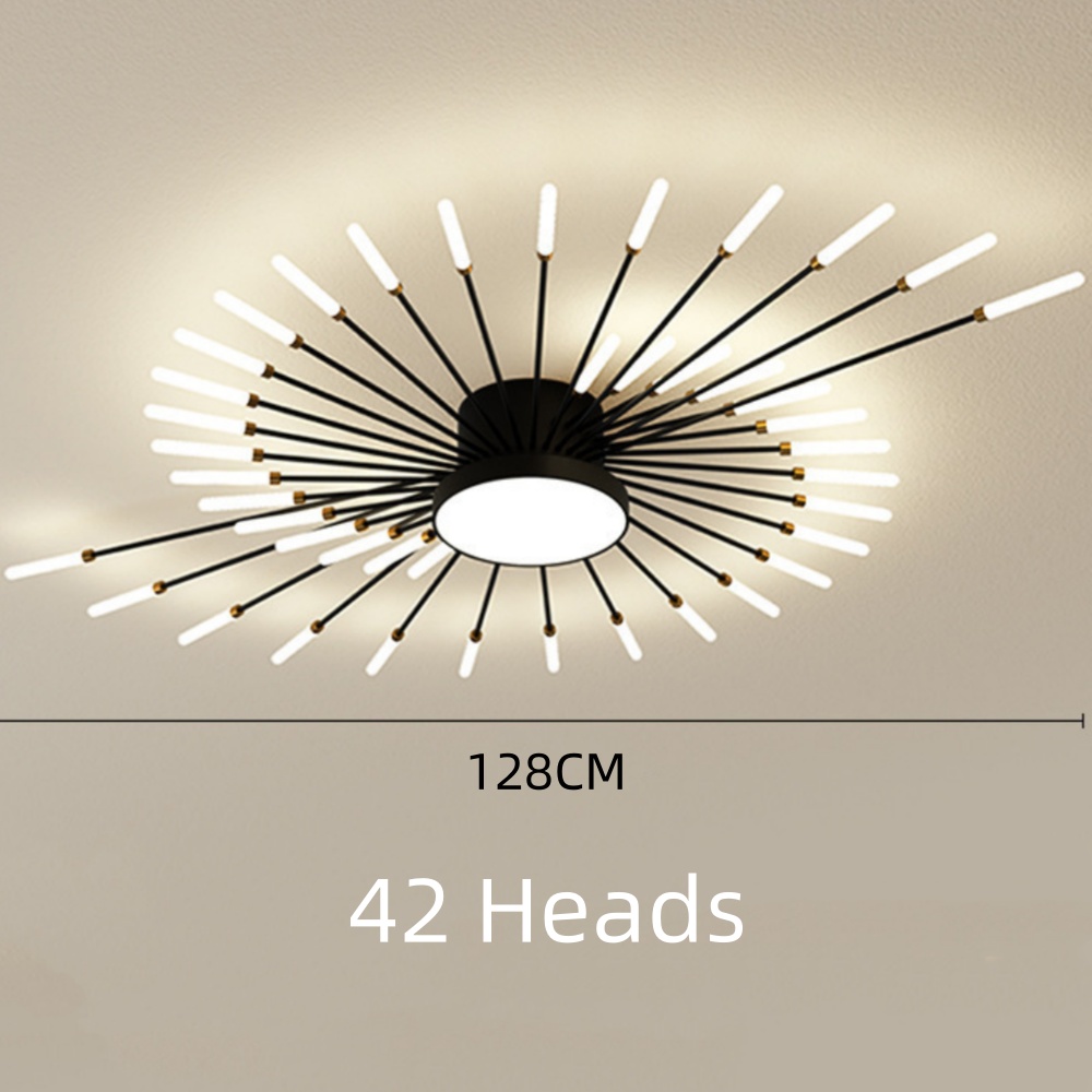 42-Head Fireworks Ceiling Light  Living Room Bedroom LED Lamp